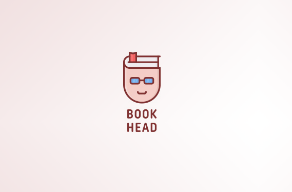 Book Head 人物头 书签标志