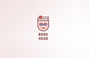 Book Head 人物头 书签标志LOGO