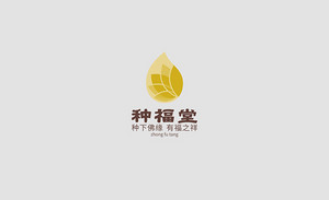 种福堂 荷花 佛教 标志LOGO