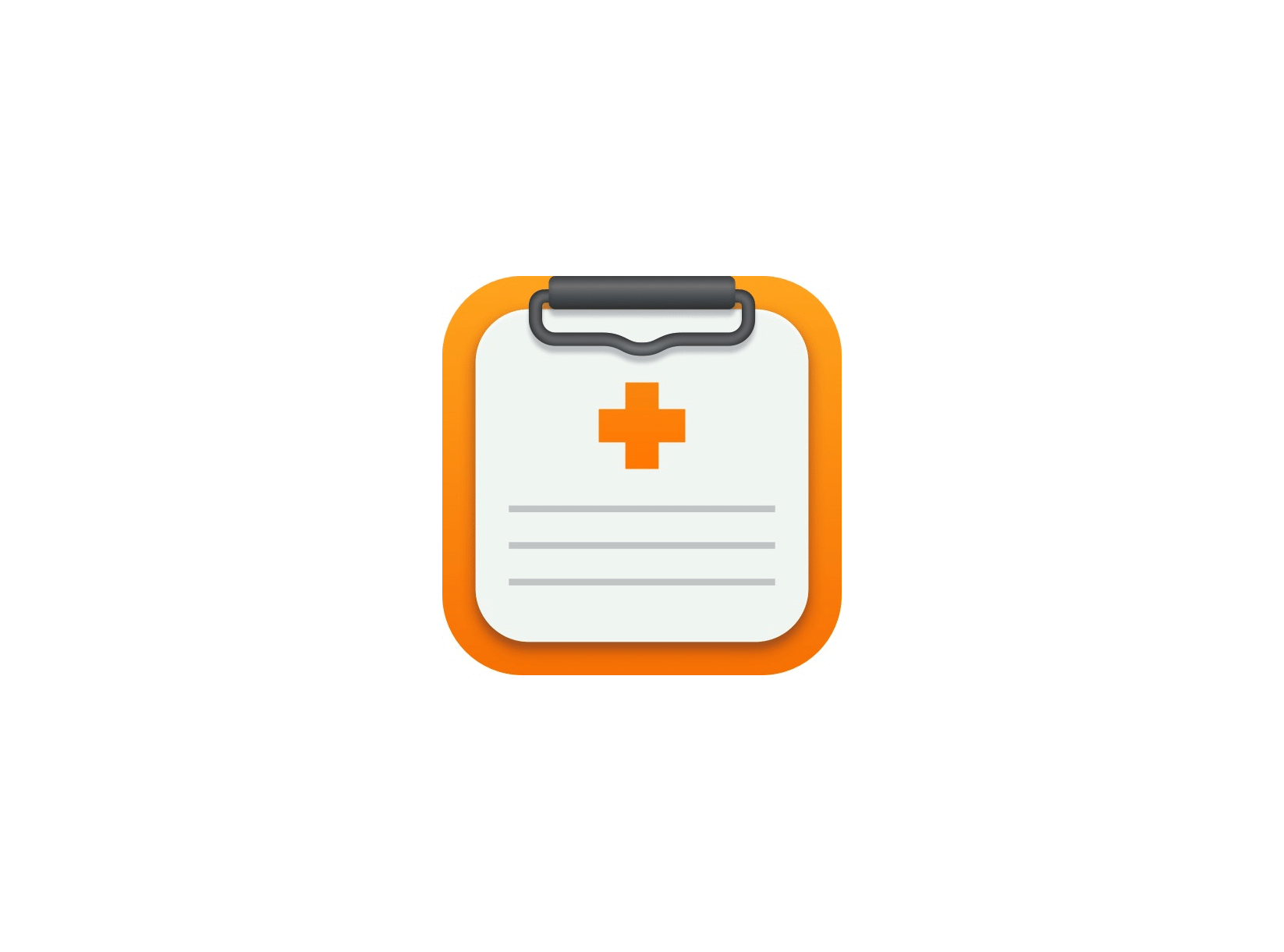 病历夹经典版 ICON 图标标志