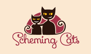 卡通小猫标志LOGO标志