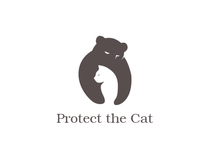 保护猫标志LOGO标志