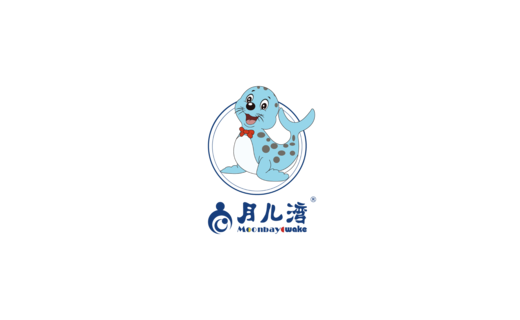 月儿湾水育早教标志