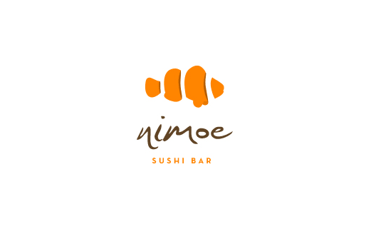 nimoe sushi bar 鱼标志设计标志