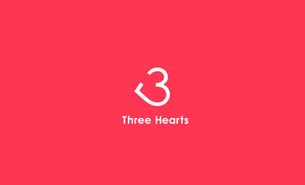 Three Hearts 数字3 爱心标志