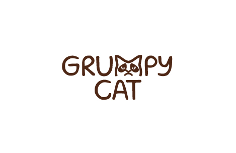 暴躁的猫标志LOGO标志