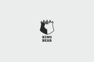 king bear 熊 动物标志LOGO