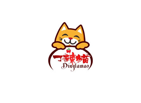 丁辣猫标志LOGO标志