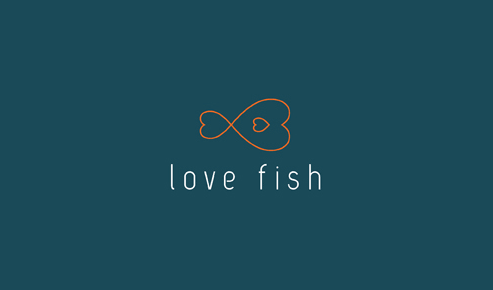 Love Fish 爱心鱼标志