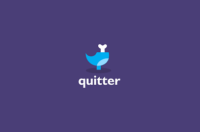 Quitter 发条 鸟标志
