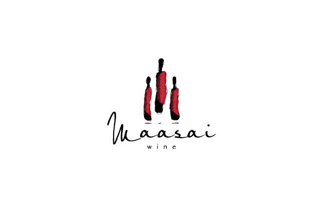 Maasai wine 酒标志