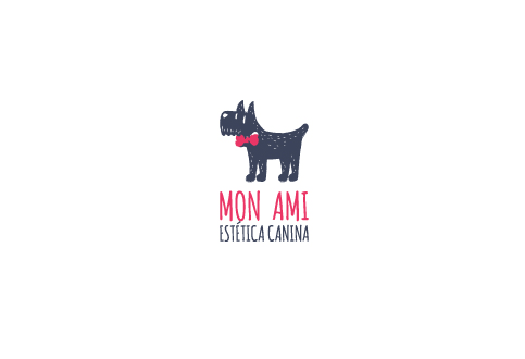 Mon Ami 狗标志设计标志