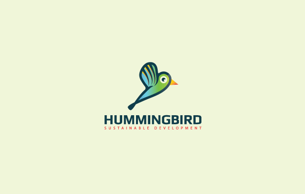 Hummingbird 鸟 动物标志