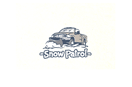 雪地铲车标志LOGO标志