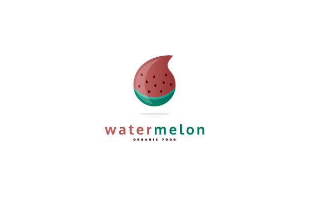 Watermelon 西瓜 水果标志