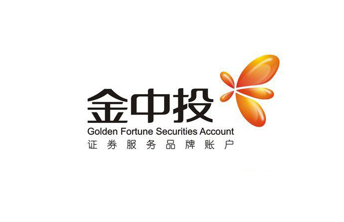 金中投水字体LOGO标志