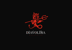 Diavolina 卡通 人物 标志LOGO