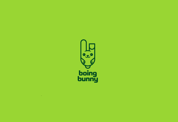 嘣兔子卡通设计LOGO