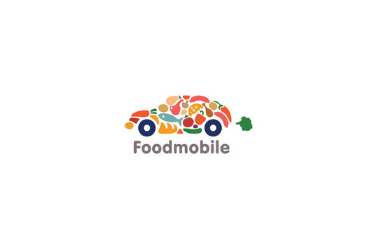Foodmobile 食品蔬菜水果汽车标志