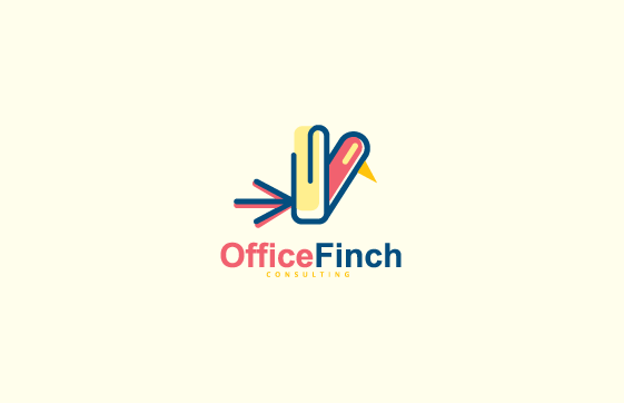 Office Finch 鸟 动物标志