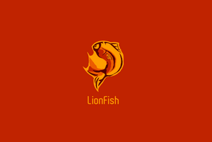 LionFish 鱼标志设计LOGO
