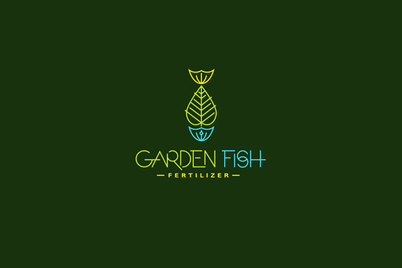 Garden Fish 鱼标志设计标志