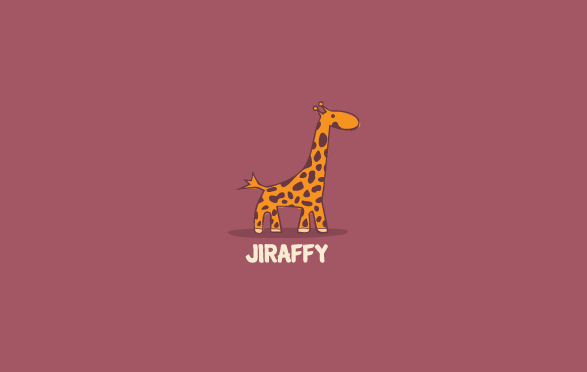 Jiraffy 长颈鹿 动物标志