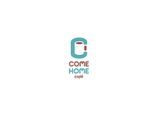 Come home cafe 字母C  咖啡标志