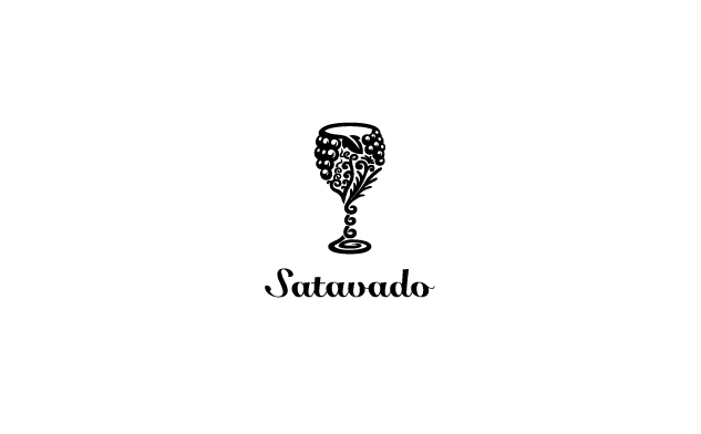 Satavado wine 酒杯标志