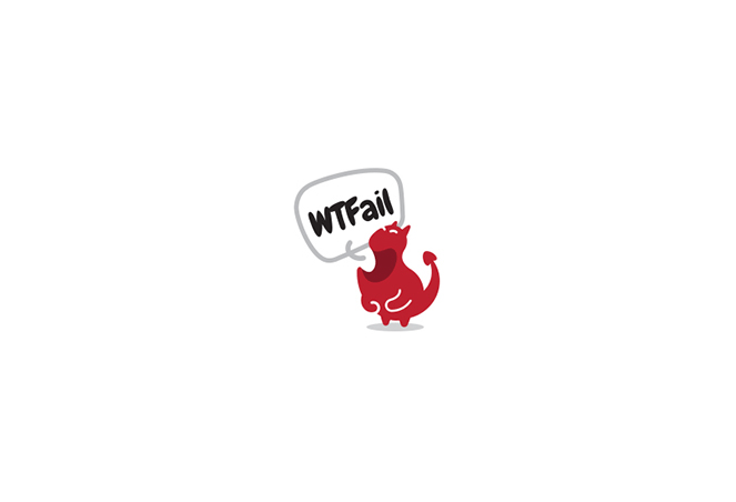 WTFail卡通标志LOGO