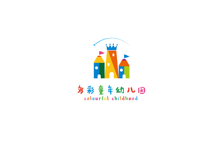 多彩童年幼儿园Logo设计LOGO