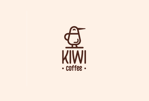 Kiwi coffee 咖啡 杯子 鸟标志