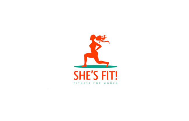 女性健身标志LOGO