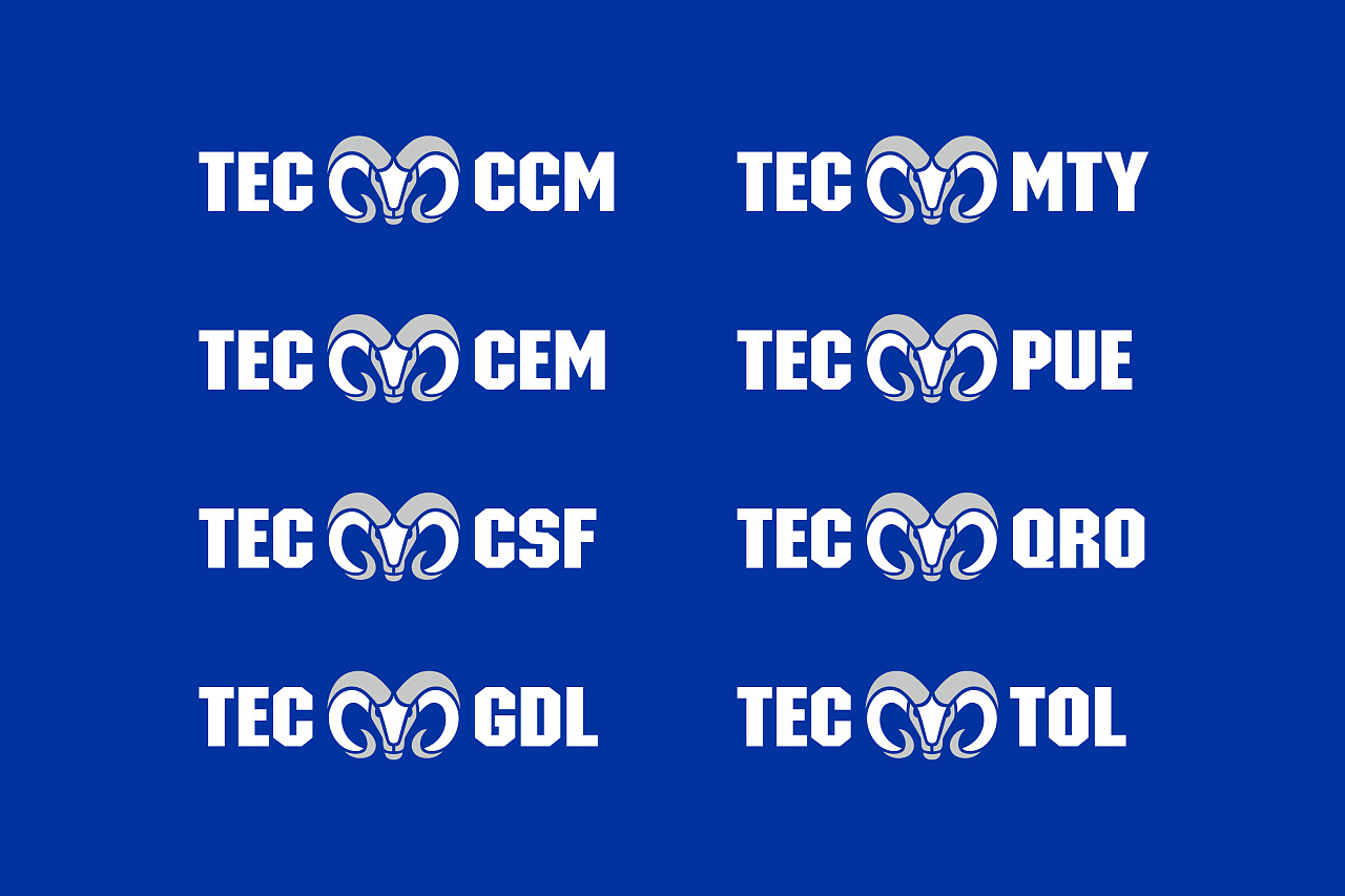 Borregos Tec 蒙特雷公羊队标志2