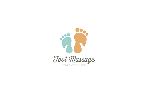 Foot Massage 脚 足印标志