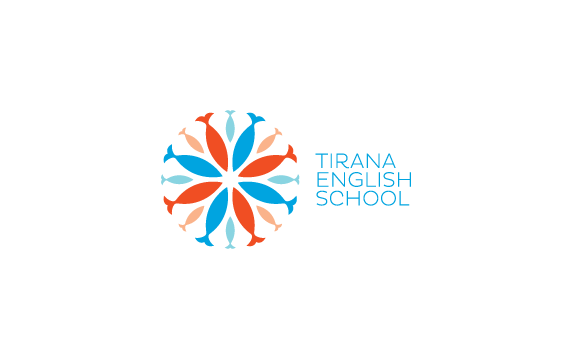 Tirana English School 鱼标志设计标志