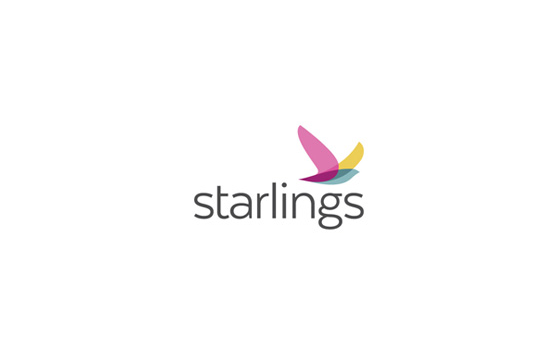 Starlings 彩色鸟标志
