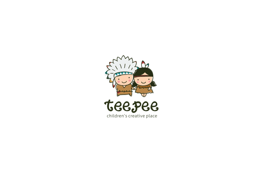 原始人标志LOGO