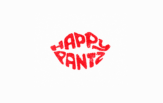 Happy Pantz 快乐裤子 口红 唇印标志