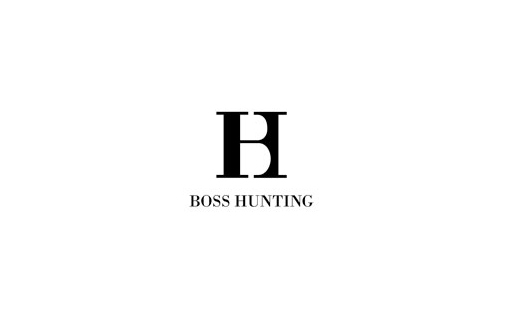 Boss Hunting 字母H 字母B 负空间标志设计标志