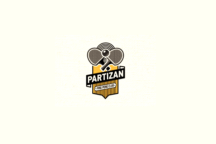 PARTIZAN乒乓球俱乐部LOGO
