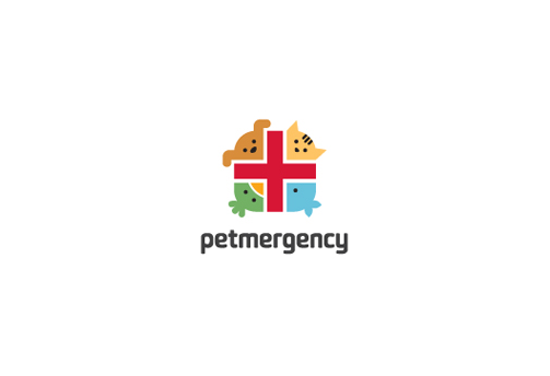 Petmergency 动物 医院标志
