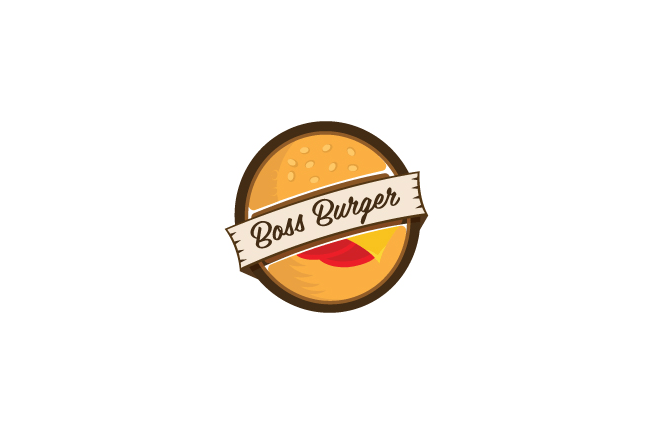 Boss Burger 汉堡标志