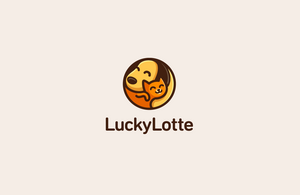 LuckyLotte 狗标志LOGO