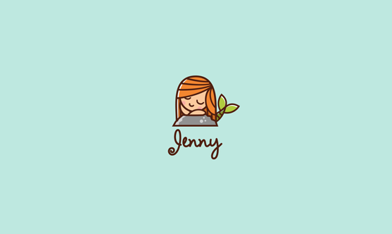 Genny卡通女孩标志
