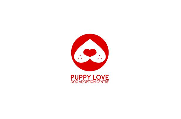 Puppy Love 狗标志设计标志