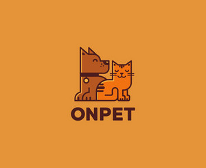 ONPET 猫狗标志LOGO