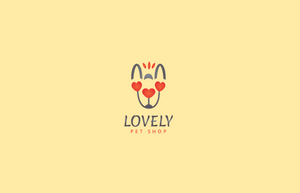 Lovely 狗 花 动物标志LOGO