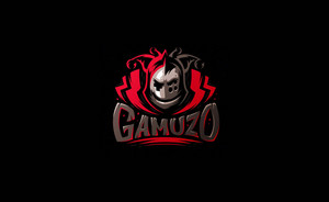 GAMUZO 人物 头盔 标志LOGO