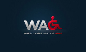 WAG 字母G 轮椅人标志LOGO